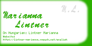 marianna lintner business card